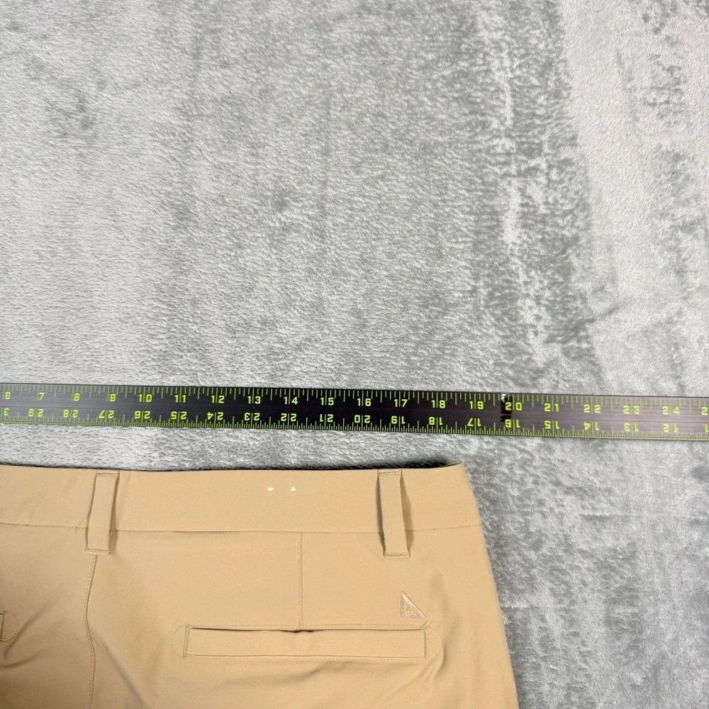 UNTUCKit Mens 36x32 Traveler Pant Tan Slim Fit Polyester Chino Trousers